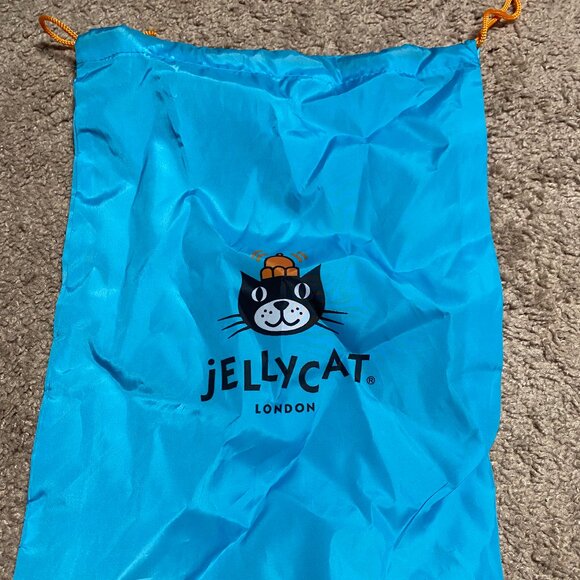 Jellycat Gift Dust Bag Drawstring Blue Orange NEW for Plush Stuffed Animal Jack - Picture 1 of 4